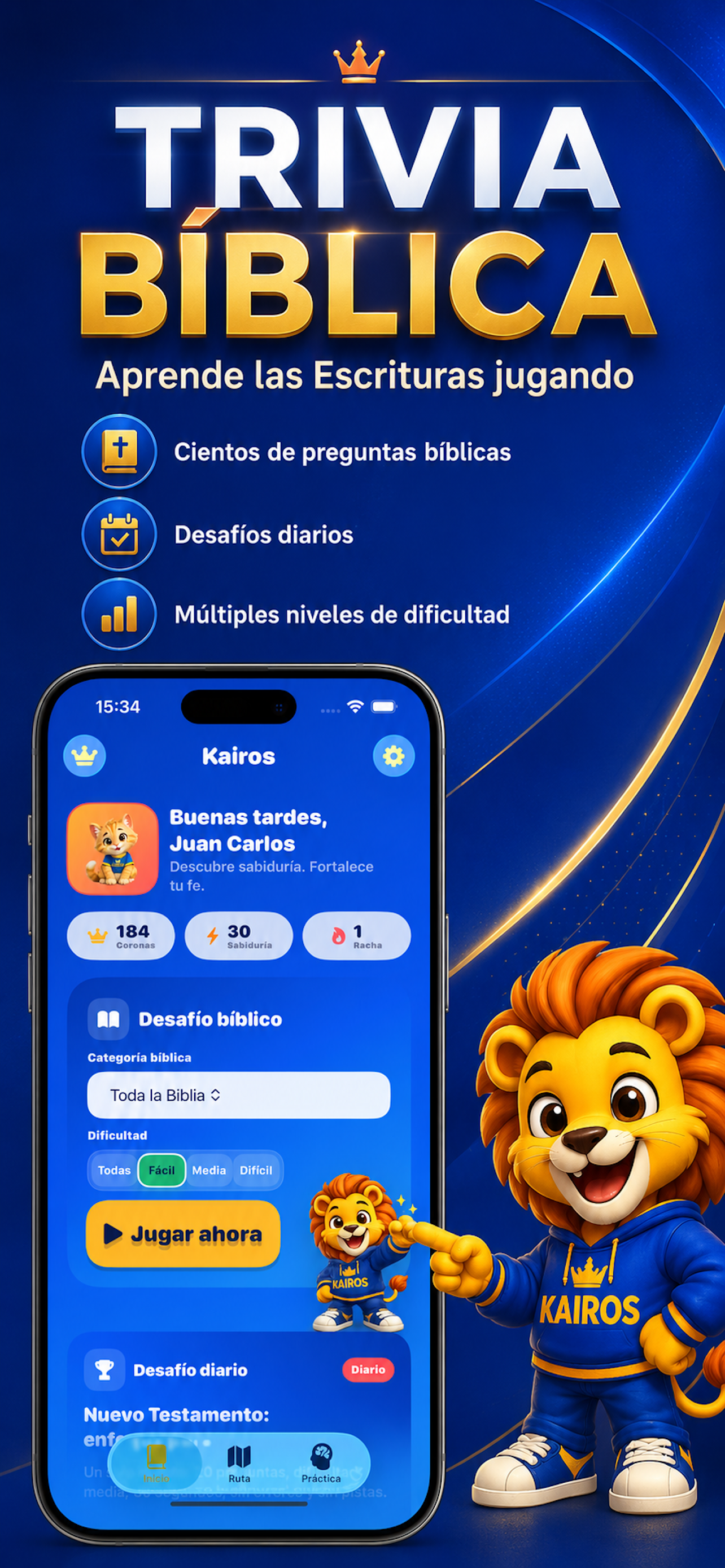 Pantalla de trivia bíblica