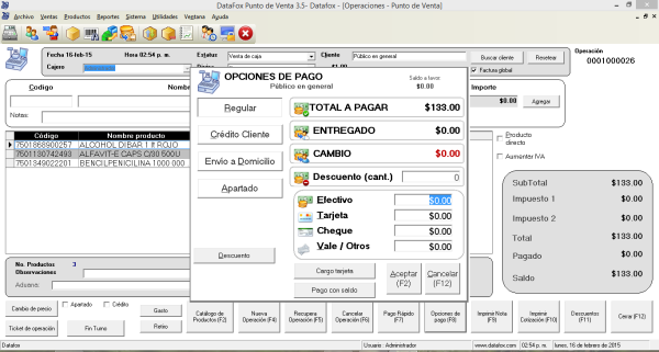 Cobro en punto de venta